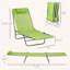 Chaise longue pliante 2 pièces Outsunny avec dossier inclinable à 6 positions-1989724101