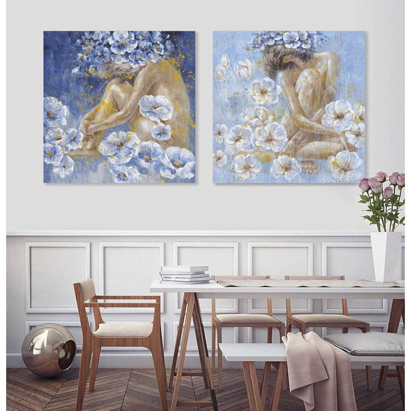 Nymphs - 2 Piece Wrapped Canvas Print