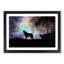Howling Wolf with a Galaxy Forest in Abstract - Picture Frame Painting Print-55763624-55763618