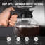Cafetière commerciale de 12 tasses avec 4 carafes en verre et 4 plaques chauffantes, cafetière en acier inoxydable pour le bureau et le restaurant