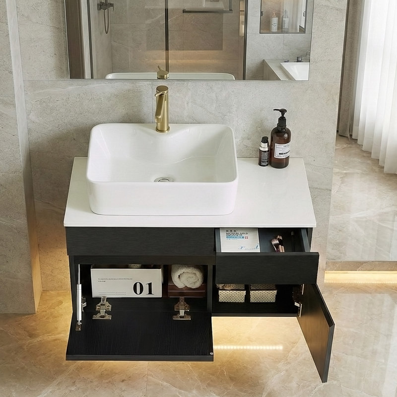  Meuble-lavabo mural simple 31,5 po Alala