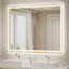Miroir de salle de bain à DEL avec lumières, miroir de salle de bain éclairé à l'avant et à l'arrière avec anti-buée, miroirs muraux éclairés, température de 3 couleurs, à intensité variable-268698505-268698507