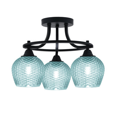 Verre turquoise 6 po Amancio