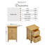 Bodkin Wooden Bedside Table With Drawer - Traditional Farmhouse Style-1024710972-1024710973