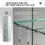 FINE FIXTURES Recessed or Surface-Mount Aluminum Medicine Cabinet with Dual-Sided Mirror and Easy-Grip Handle