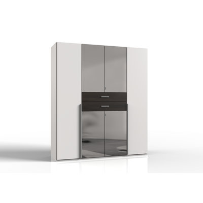Amandus 6 Door Solid Wood Wardrobe