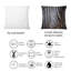 Coussin décoratif noir et blanc-768793805