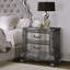 Table de chevet 2 tiroirs Antique Platinum