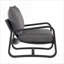 Fauteuil d'appoint rembourré gris anthracite Blaire