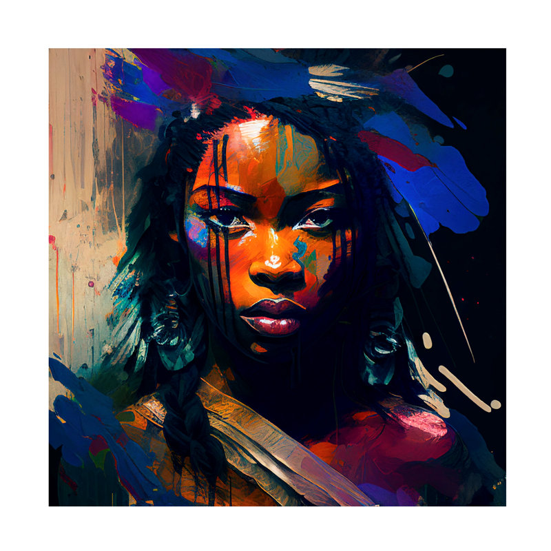 Art sur toile Sasha, H 14 po x l 14 po