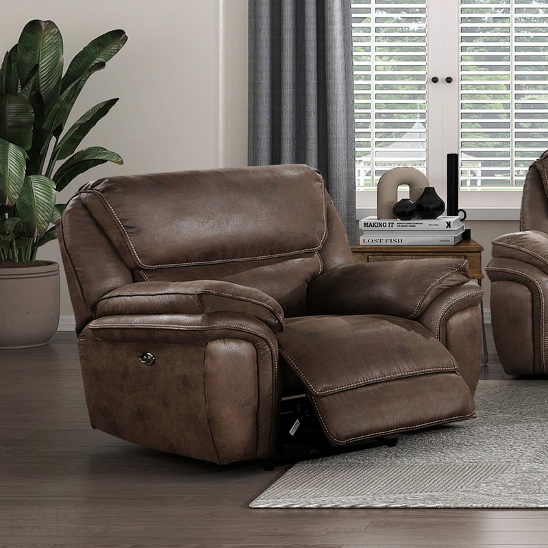 Ensemble de canapé de salon moelleux 3pc, Brun