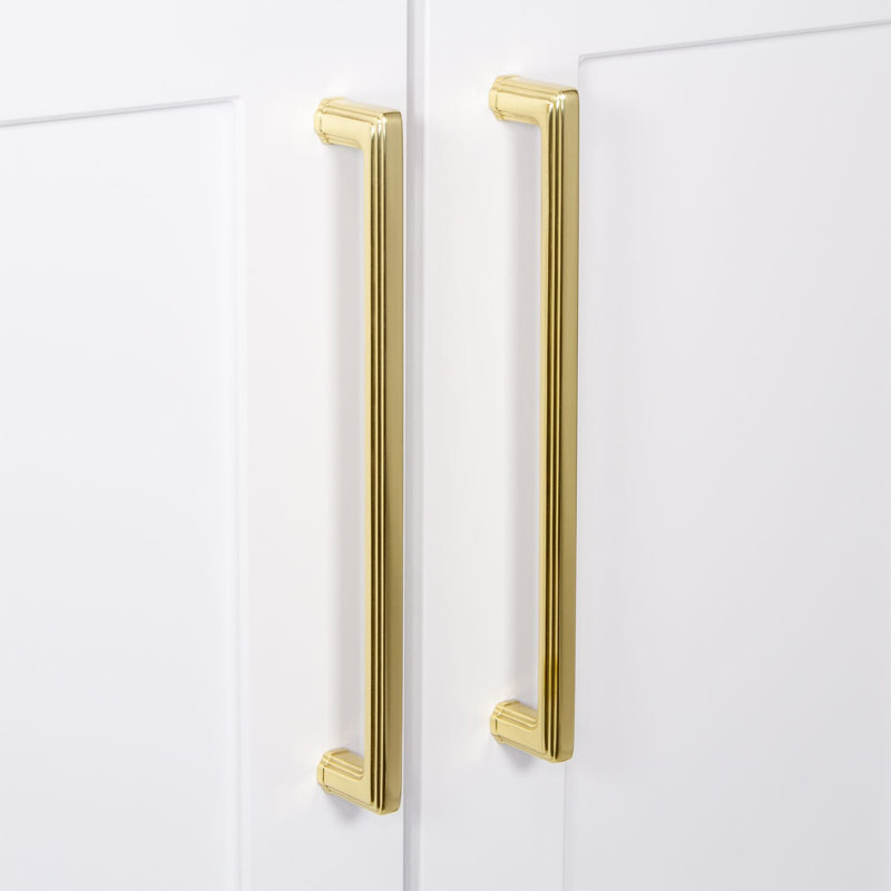 Bar / Handle Pull, Polished Brass, 6"
