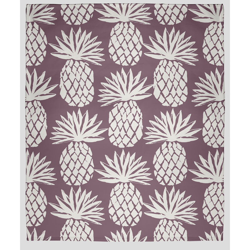 Jeté polaire Botanical Blooms, L 30 po x L 40 po, 1.75, Mauve ancien