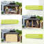 Pavillon de jardin en aluminium 10 x 10 pi avec toit double, rideaux et filet pour le jardin et le patio