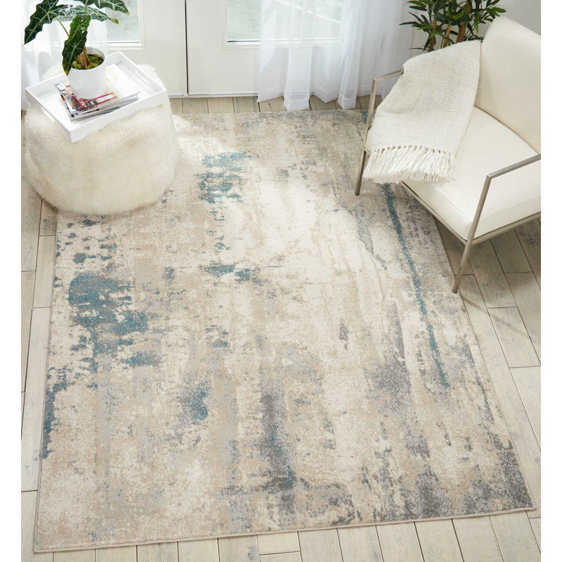 Abstract Indoor Rug, Rectangle 3'10" x 5'10"