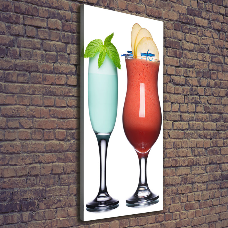 Colourful Cocktails - Wrapped Canvas Print