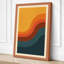 Layered Waves Mid-Century - Wrapped Canvas-520101732-520101740
