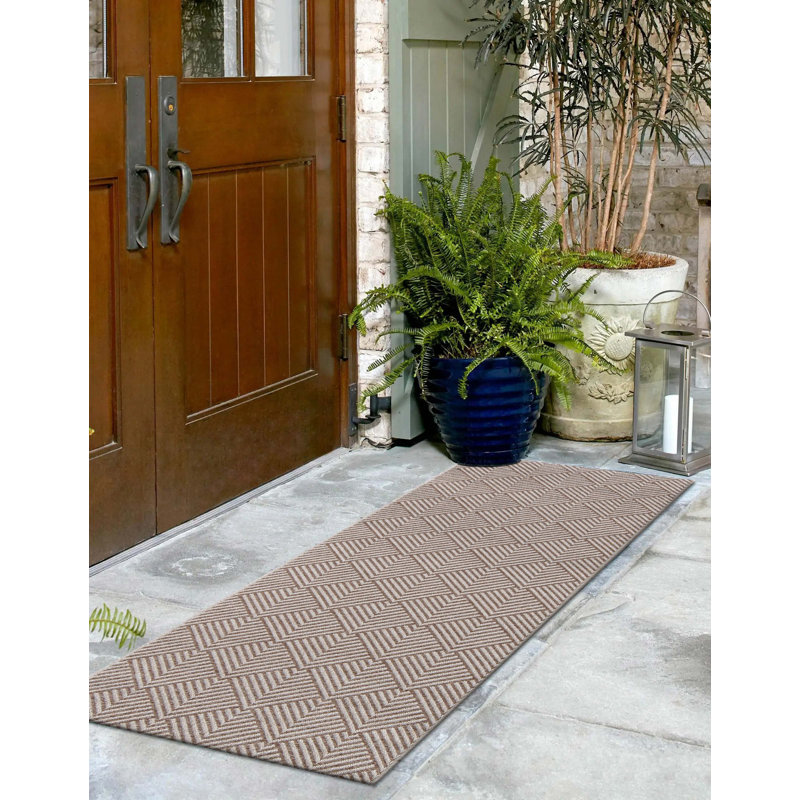 Tapis beige Rosalia, Tapis de couloir 2 pi x 10 pi
