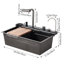 Metro Lane 450mm W Single Bowl Stainless Steel Drop-In Kitchen Sink with 2 Faucet Holes