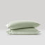 Taies d'oreiller standard 2 pièces 20 x 30 po Satin Sage-2032998981-2032998980