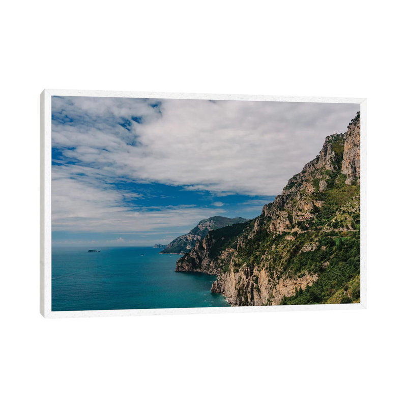 Amalfi Coast III by Bethany Young - Print on Canvas, 45.72cm H x 66.04cm W x 3.81cm D, White Framed