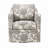 Polyester Upholstered Arm Chair with Round Base