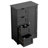 Matte Black Modern Bathroom Vanity - Compact Mdf Storage Cabinet For Industrial & Minimalist Decor