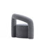 Fauteuil demi-tonneau gris Darian-1133880072