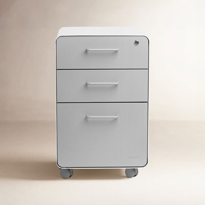  Stow 3-Drawer File Cabinet, With Caster