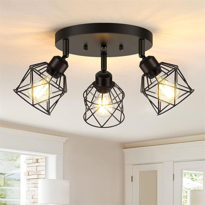 Directionnel et projecteur, Noir mat, Trois lumières