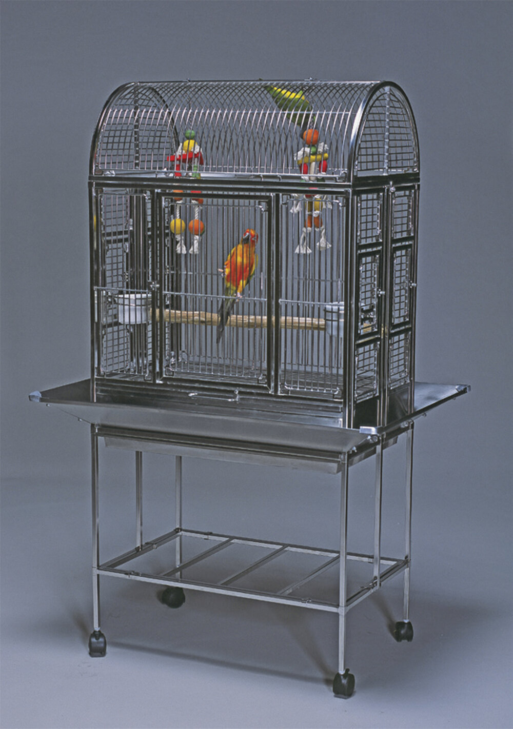 Tucker Murphy Pet™ Rauch Steel Dome Top Floor Bird Cage with Wheels |  Wayfair