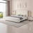 King Upholstered Wingback Platform Bed – Soft-Touch Fabric & Timeless Design