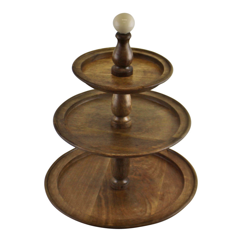 Nikolas Wood Tiered Stand