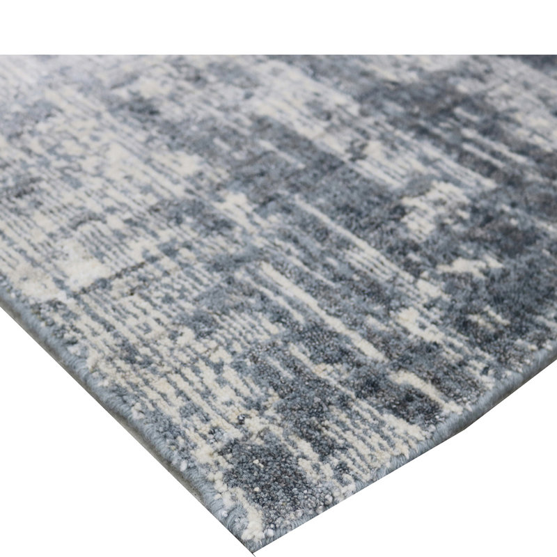 Linen Abstract Area Rug, Rectangle 8' x 10'