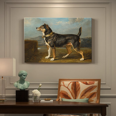 Portrait of a Dog (Staffordshire Bull Terrier)-James Ward-Gallery Wrapped Canvas-c. early 19th Century
