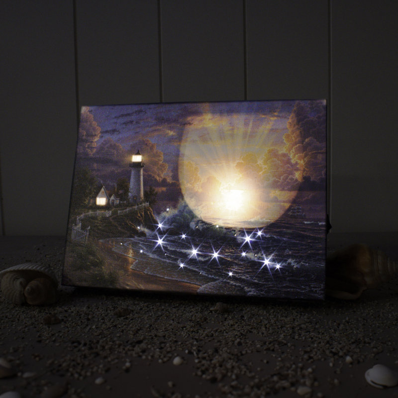 Lumière de l'espoir, toile lumineuse 8 x 6