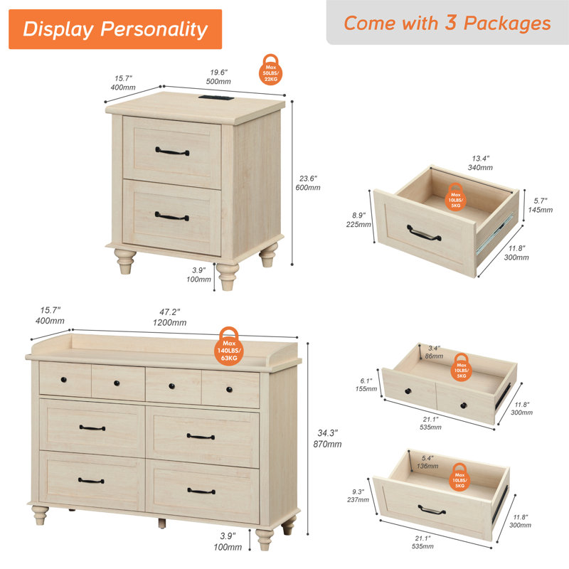 Locklin Piece Bedroom Set, Beige
