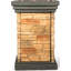 Aledra Square Polyresin Propane Smokeless Fire Column