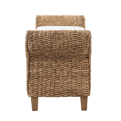 Anesty 56'' W Upholstered Flip Top Storage Bench with Solid Wood Legs and Segmented Pockets
