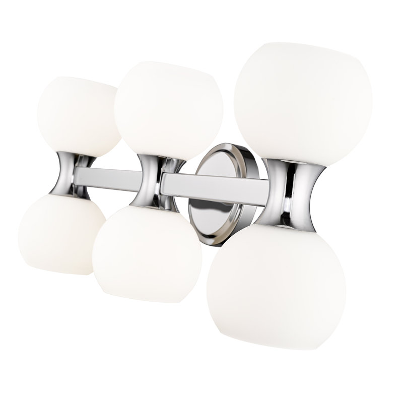 Éclairage pour meuble-lavabo à 6 lumières Morison, Chrome