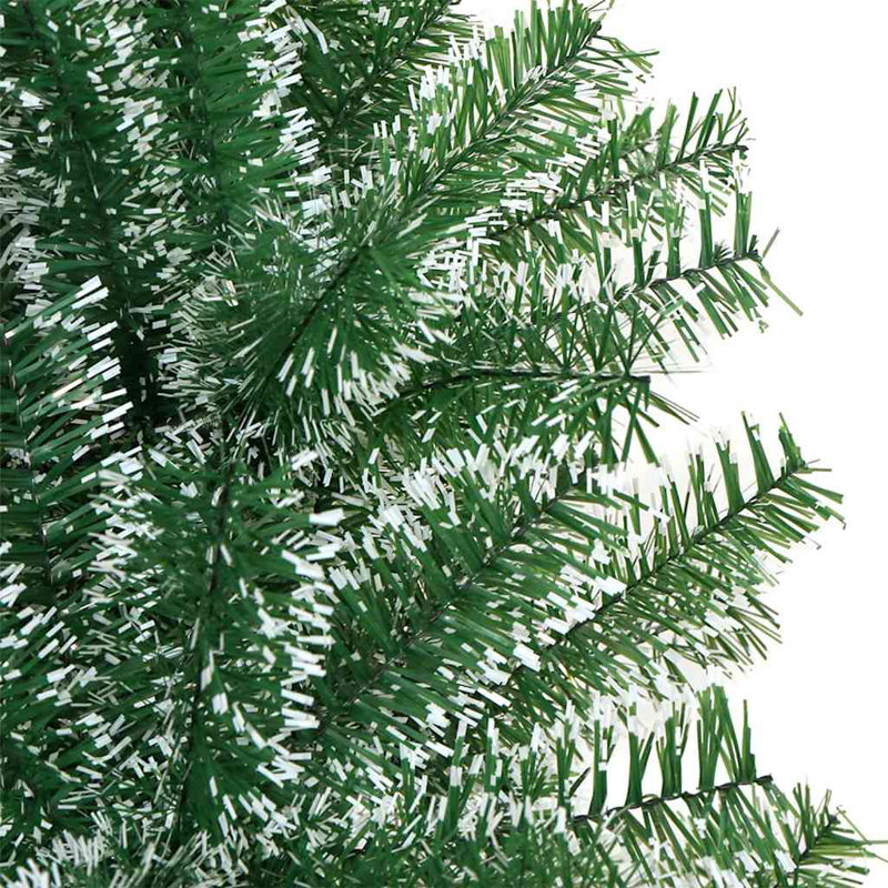Artificial Christmas Tree Snow Flocked with LED Light, 7.87 ft