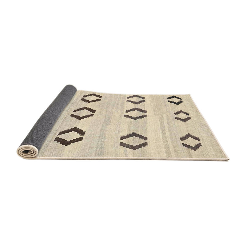 Surface beige contemporaine tapis, Rond 7 pi