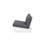 Aguirre 32.5'' W Acacia Wood Armless Lounge Chair-114560337