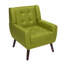 Jaqueze Upholstered Polyester Tufted Square Arm Accent chair-1875839033