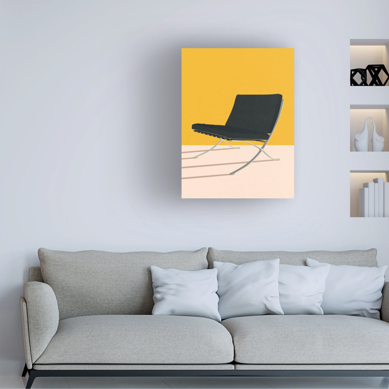 "Ologia Barcelona Chair "par Mies Van Der Rohe, reproduction sur toile, H 24 po x l 18 po x P 2 po