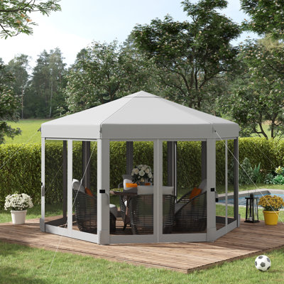 Abeal 3m x 3m Steel Pop Up Gazebo