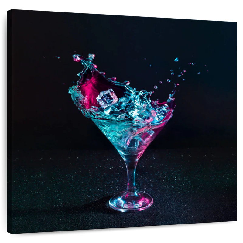 Yarlin Neon Martini Cocktail, 33" H x 33" W