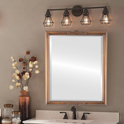 Rhine Wood Flat Wall Mirror