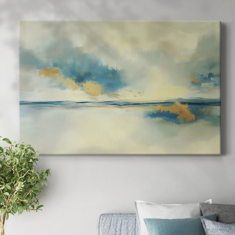 Série de paysages abstraits XCVII, H 12 po x l 18 po
