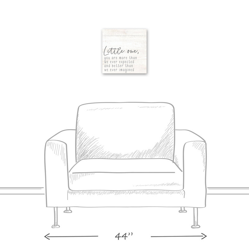 Art sur toile little one O'Toole, H 12 po x l 12 po x P 1,25 po